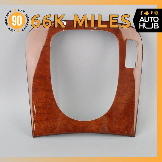 03-06 Mercedes W220 S430 S500 Center Console Shifter Bezel Trim Wood OEM - photo 1