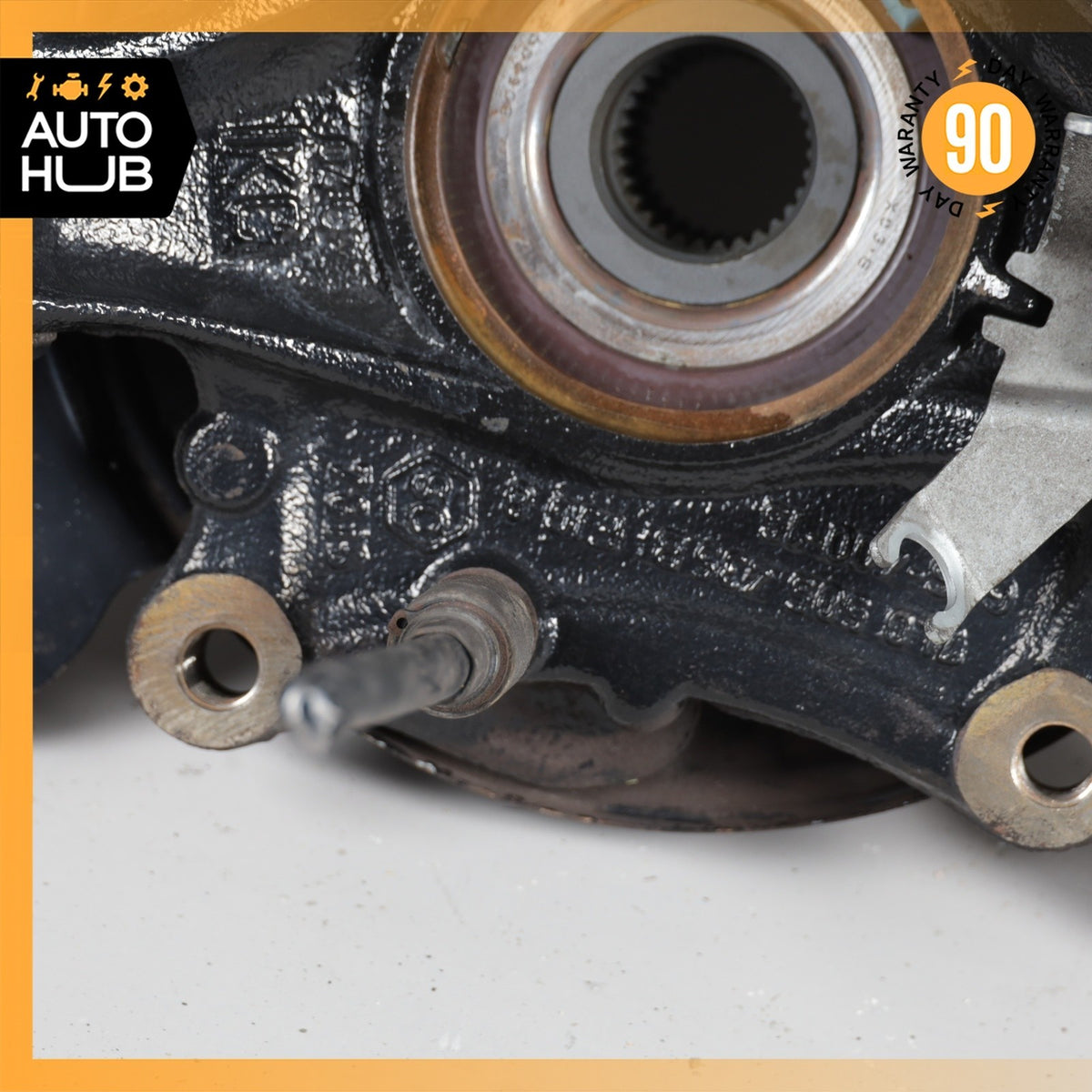 Porsche Cayenne 955 Rear Left Side Spindle Knuckle Hub w/ Shield OEM - photo 13
