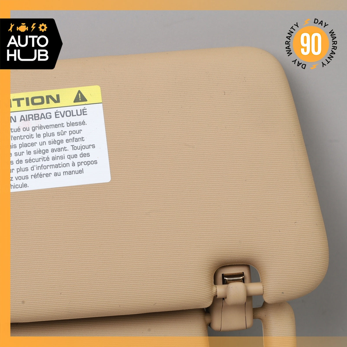 11-14 Porsche Cayenne 958 Sun Visor Sunvisor Front Left Driver Side Beige OEM - photo 4