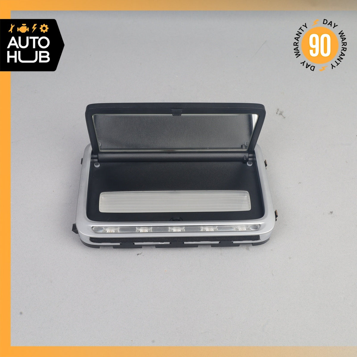 2014 Mercedes W222 S550 Rear Overhead Vanity Mirror Black 2228100717 OEM - photo 6