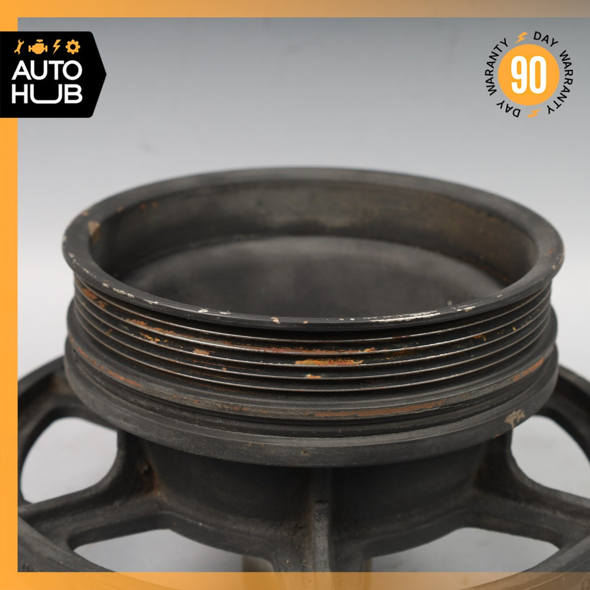 90-99 Mercedes R129 SL500 Engine Motor Crankshaft Pulley Harmonic Balancer OEM - photo 10