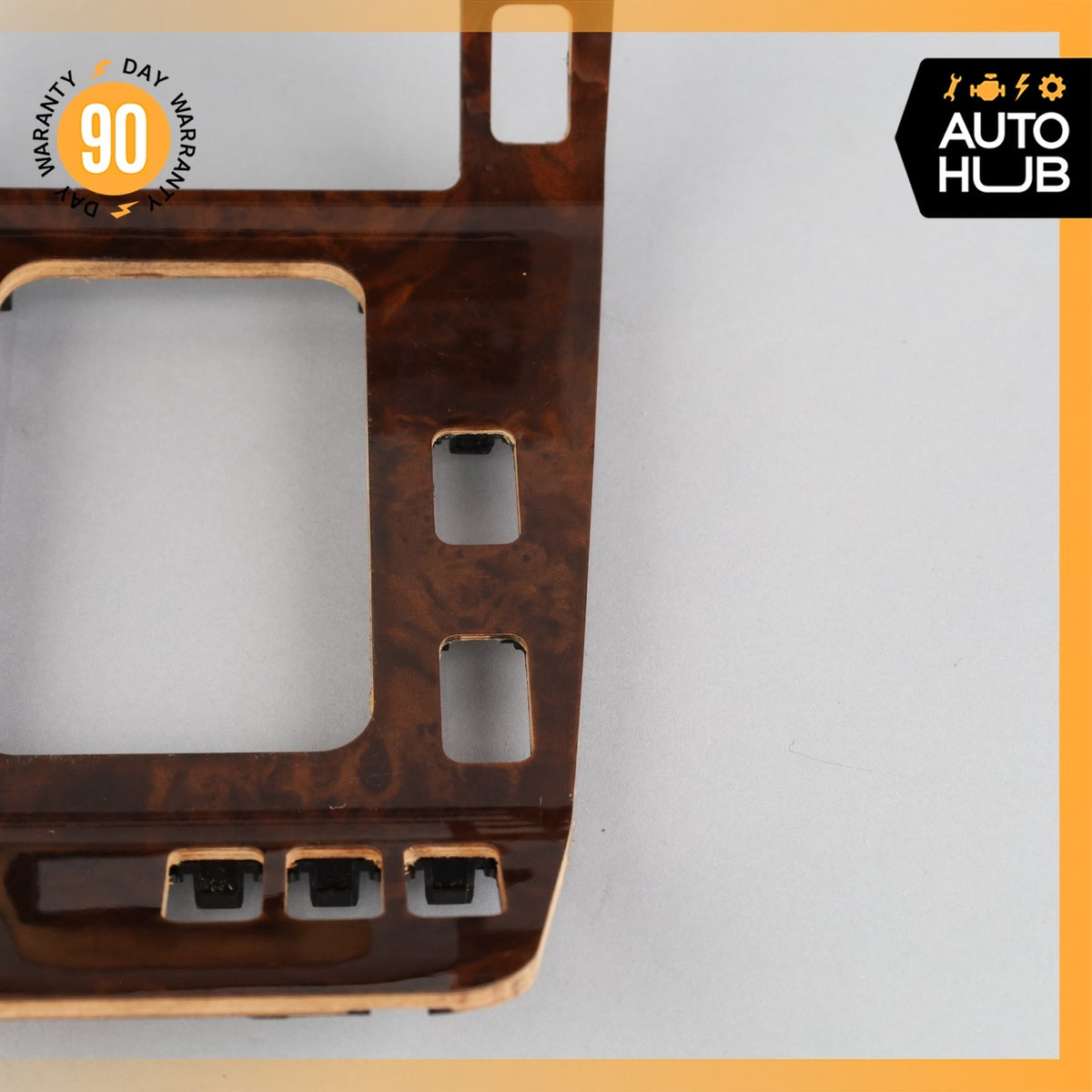 96-99 Mercedes W140 CL600 S500 Center Console Trim Bezel Wood OEM - photo 8