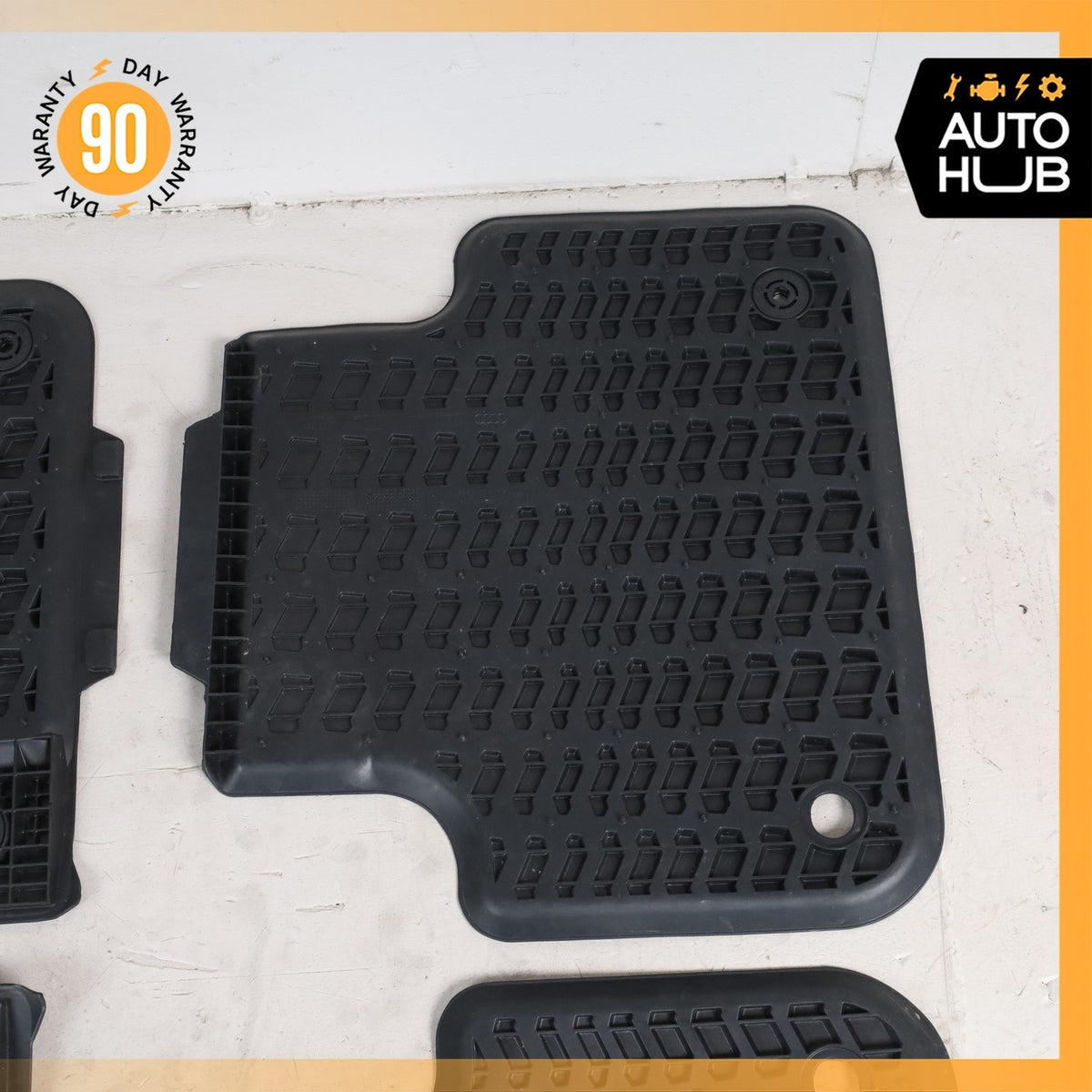 18-24 Audi 4M Q7 Front & Rear Floor Foot Mat Rubber Set OEM - photo 12