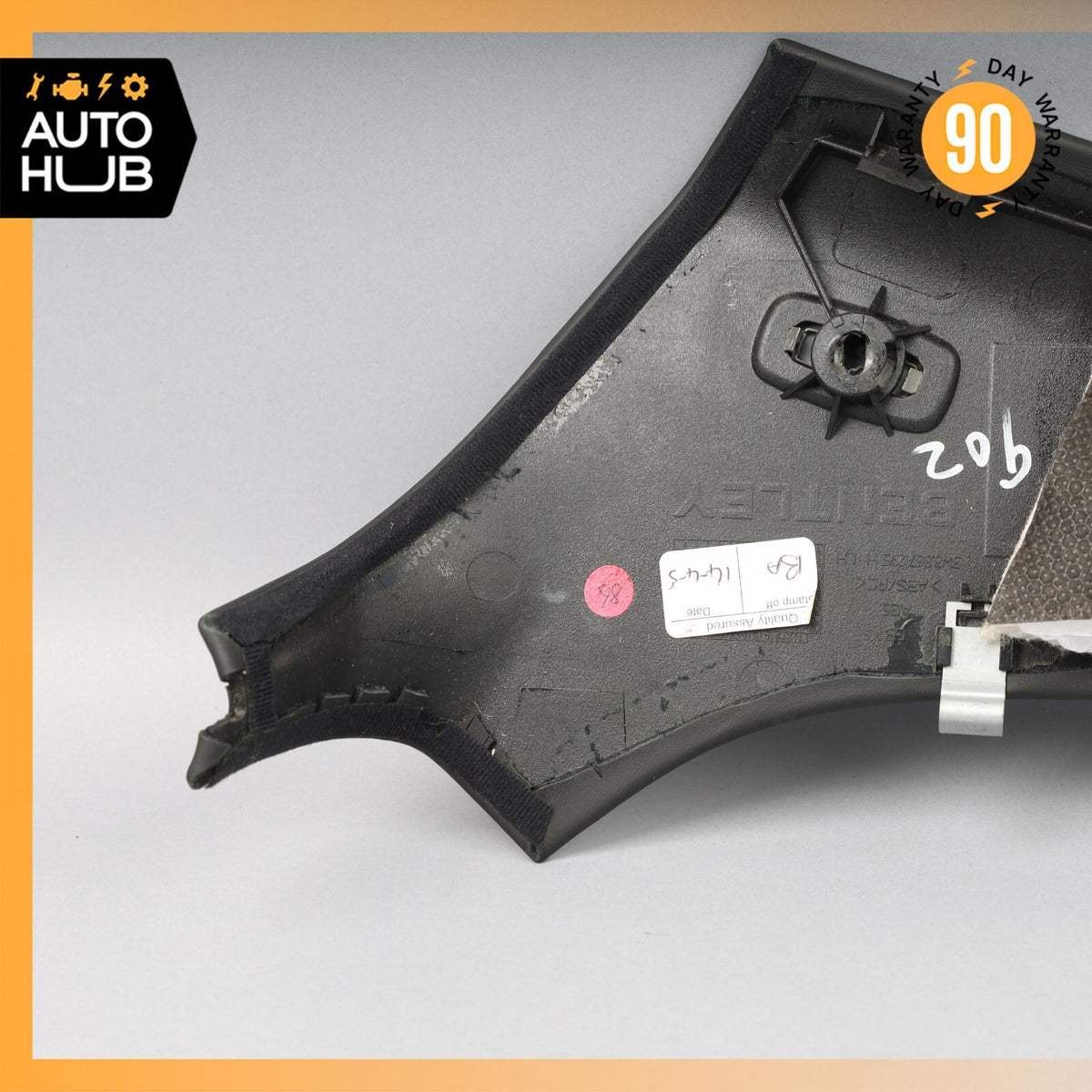 03-10 Bentley Continental GT Coupe Rear Left Side Quarter Upper C Pillar OEM - photo 13