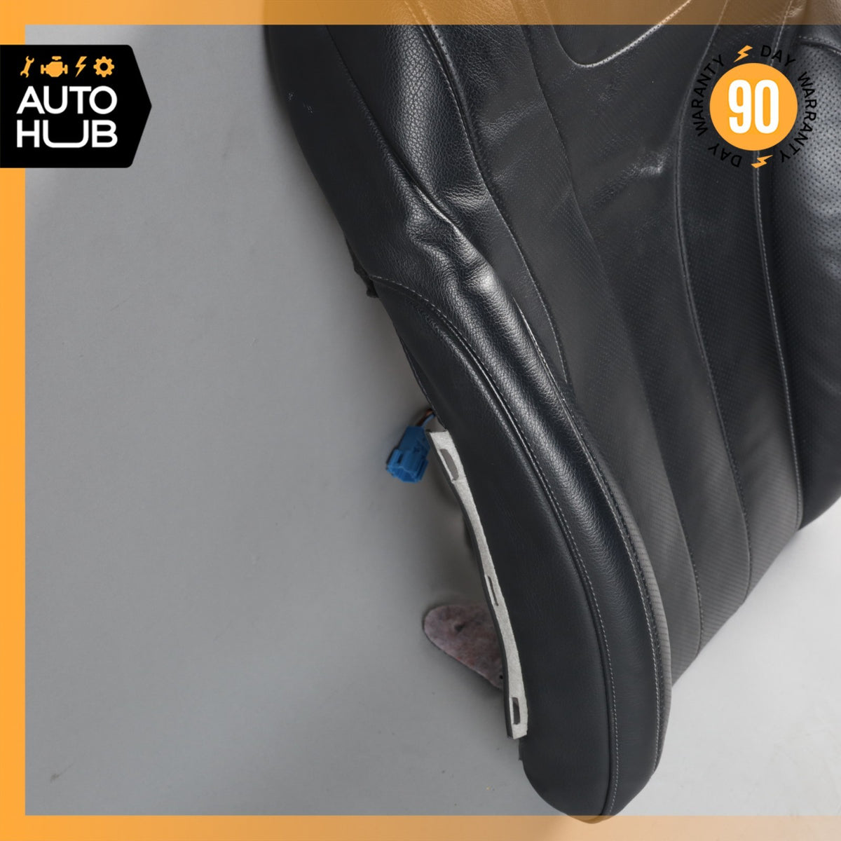 14-17 Mercedes W222 S550 S550e Front Left Side Seat Upper Back Cushion Black OEM - photo 10
