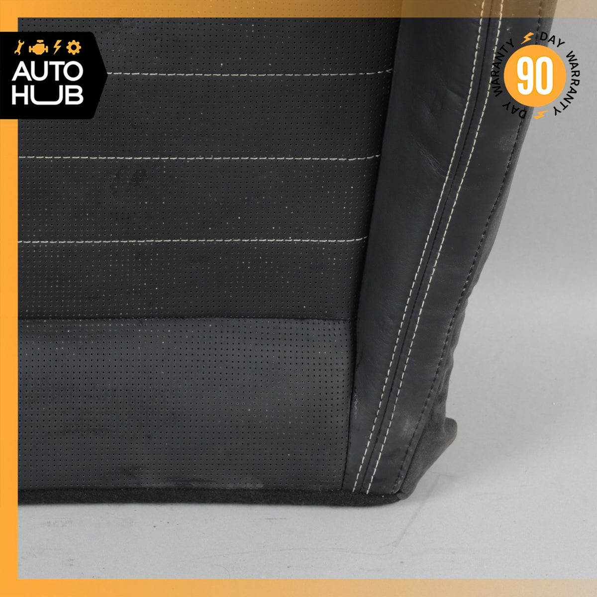 18-20 Jaguar X152 F-Type Front Left Driver Seat Lower Cushion Leather Black OEM - photo 4