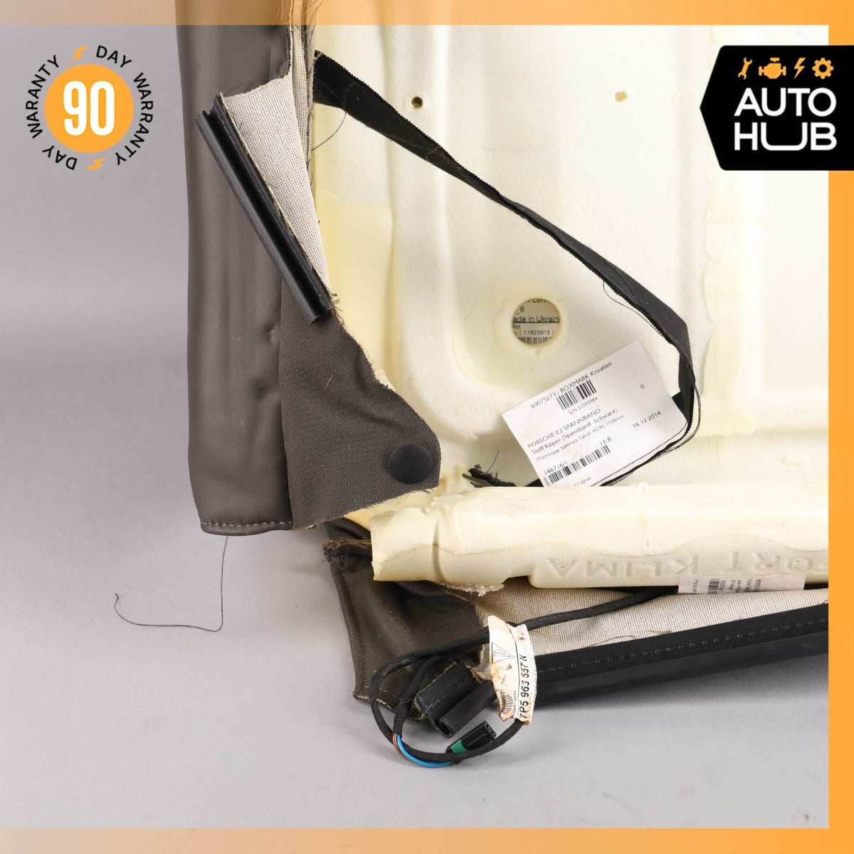 11-18 Porsche Cayenne 958 Front Left Driver Seat Upper Cushion Leather OEM - photo 20