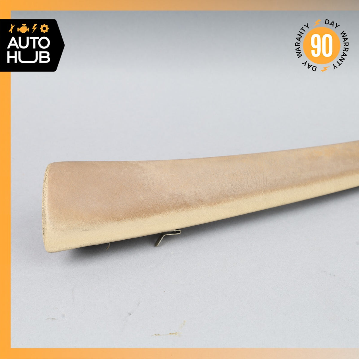 Mercedes W126 420SEL Front Left Door Window Panel Trim Beige OEM - photo 7