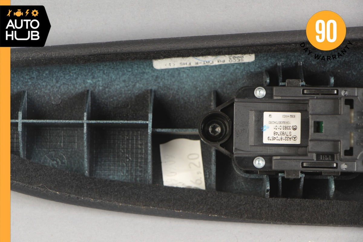 10-13 Mercedes W221 S400 S550 Front Right Side Window Control Switch Black OEM - photo 8