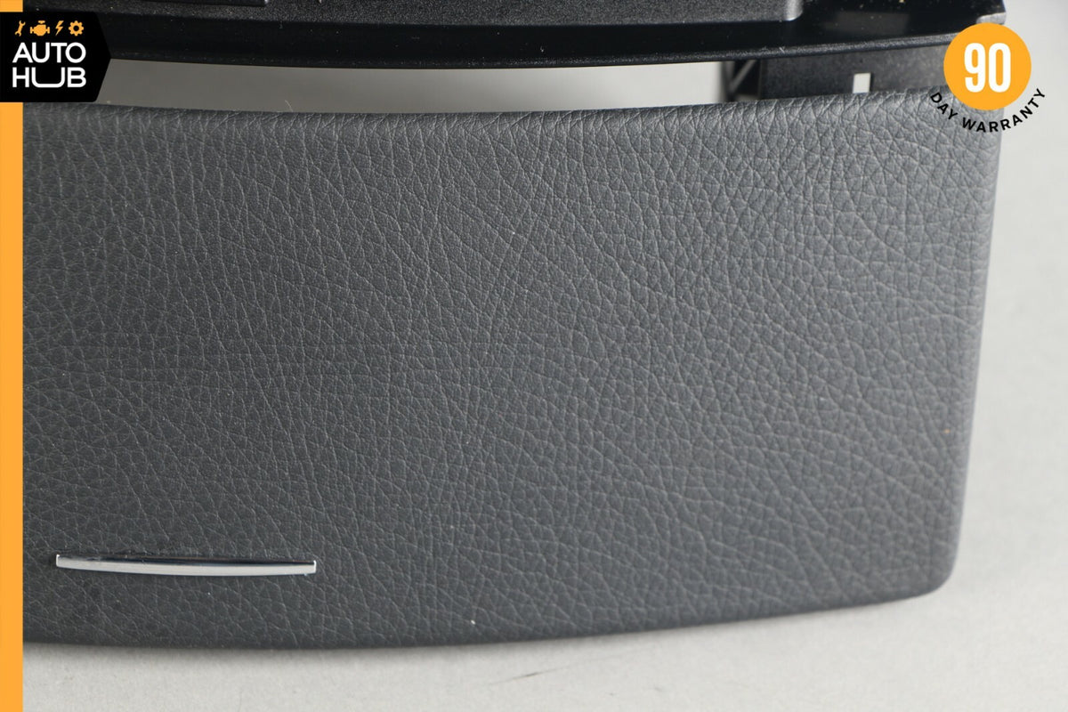 07-09 Mercedes W221 S550 S450 Center Console Dashboard CD Player Cover Black OEM - photo 3