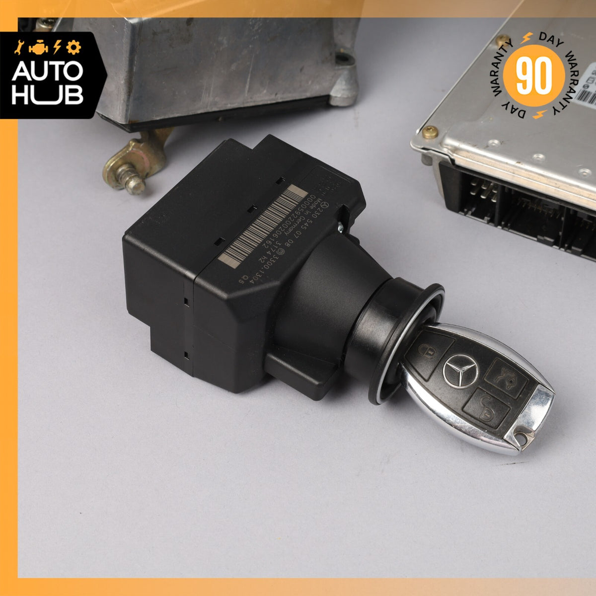 Mercedes R230 SL500 ECU Engine Computer EIS Ignition Switch Key Shifter Set OEM - photo 5