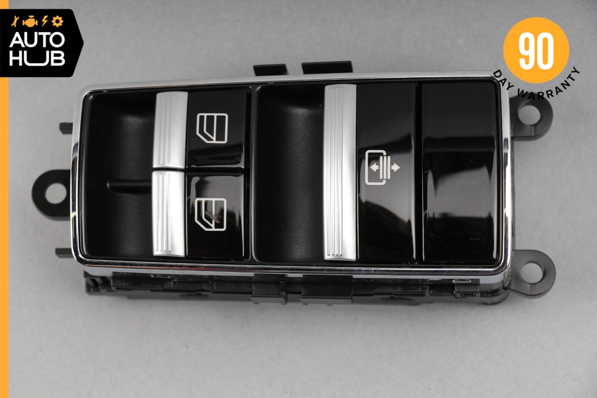 10-13 Mercedes W221 S550 S400 S63 Rear Window Glass & Shade Regulator Switch OEM - photo 1