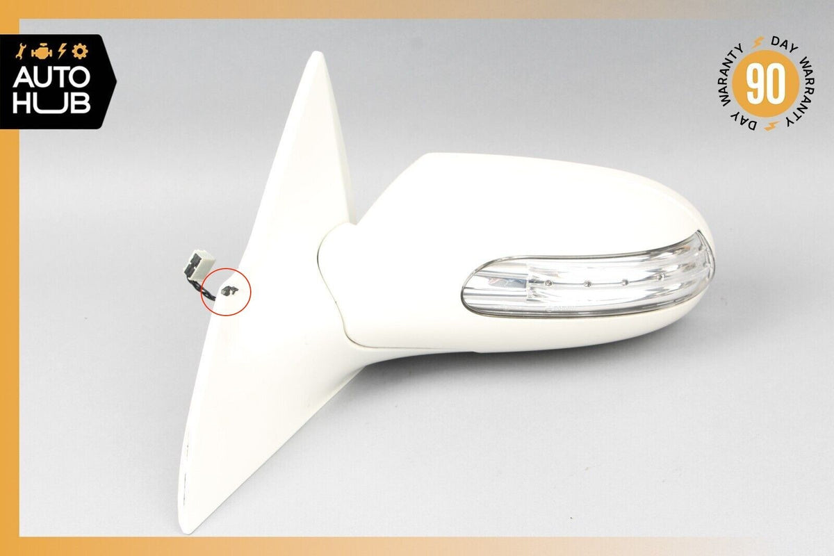 04-08 Mercedes R230 SL500 SL550 Left Driver Side Rear View Door Mirror White OEM - photo 6