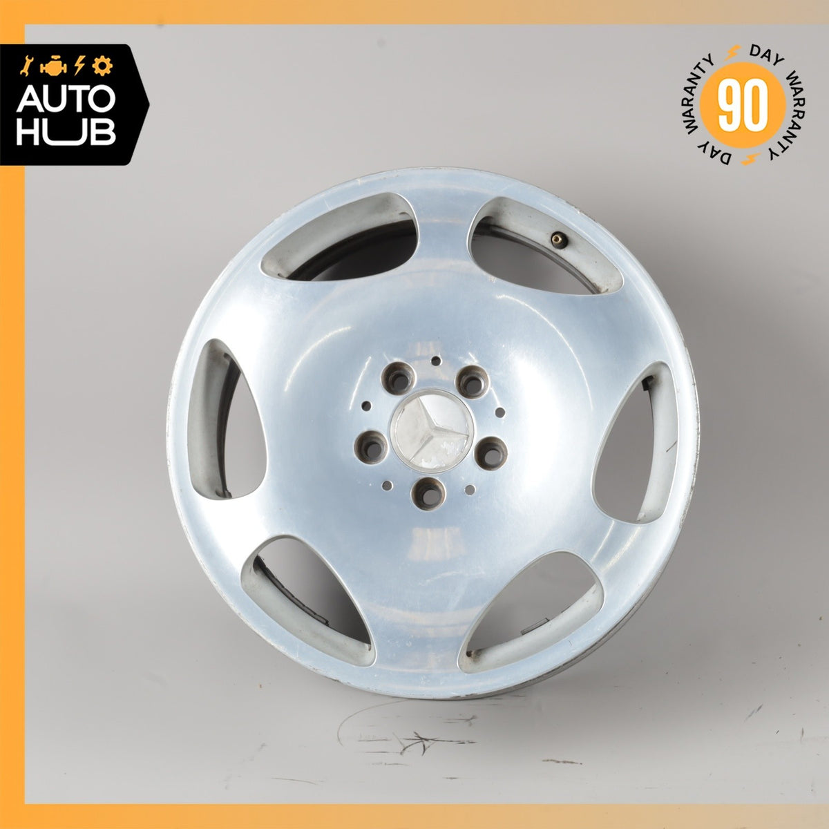 Mercedes W220 S600 CL500 S500 7.5 x 17 17" Wheel Rim Polished 2204011202 OEM - photo 1