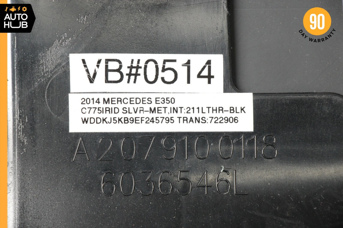 10-17 Mercedes W207 E350 C250 Back Panel Seat Cover Left Driver Side Black OEM - photo 12