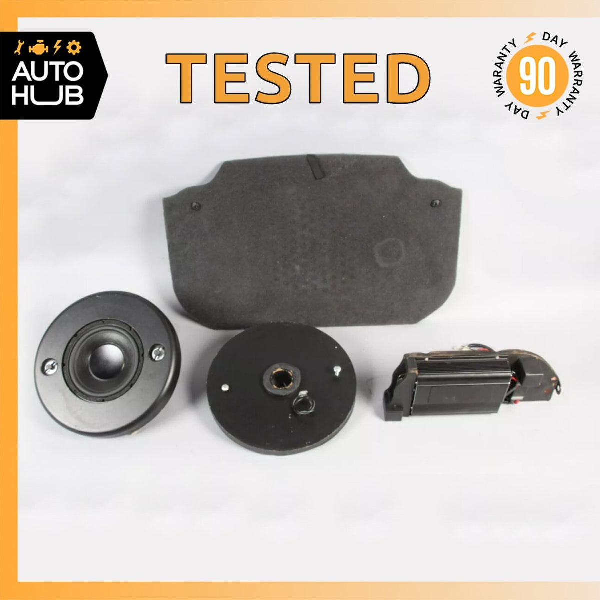 03-12 Mercedes R230 SL550 Subwoofer Speaker Amplifier w/ Custom Trim Set of 4 - photo 1