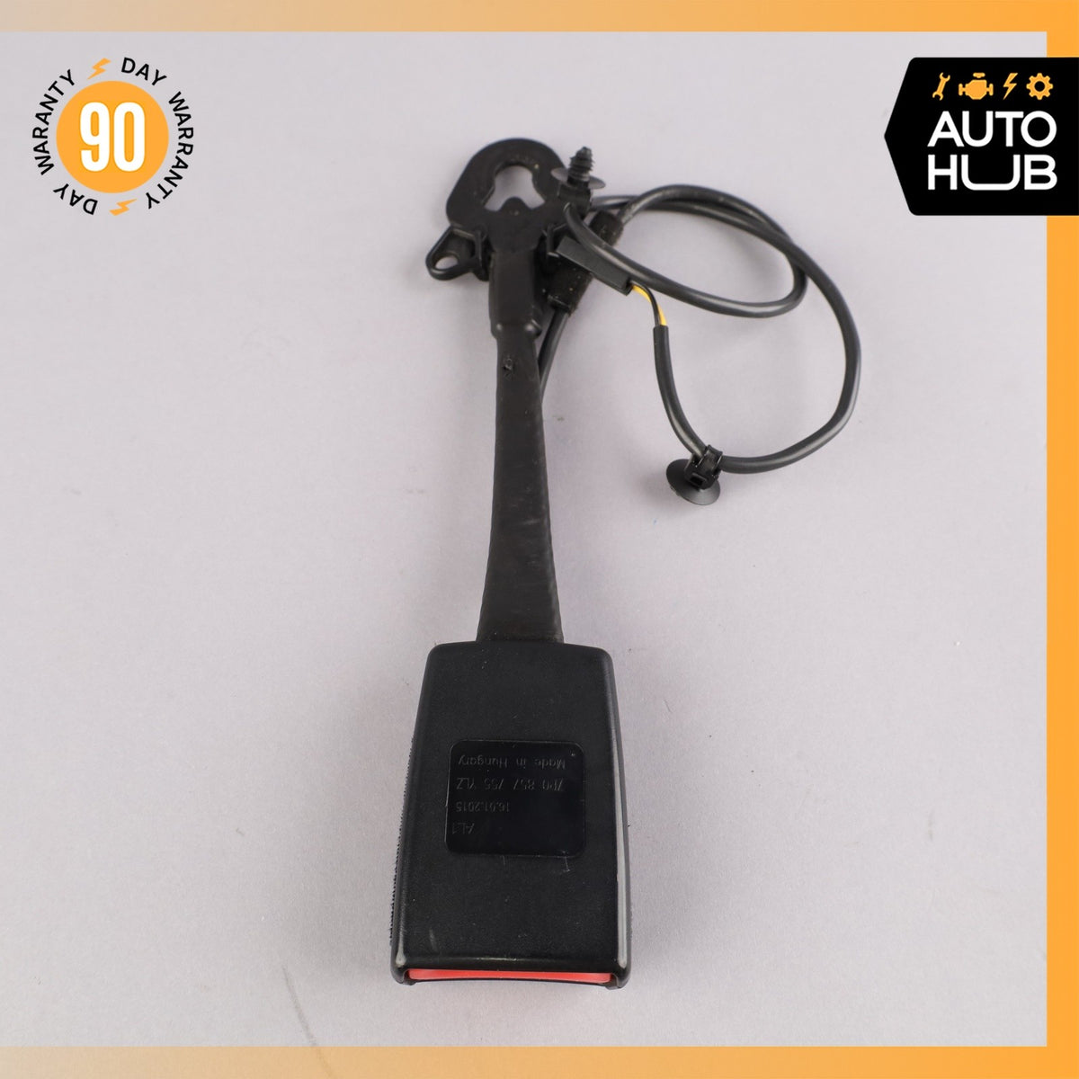 11-18 Porsche Cayenne 958 Front Left Seat Belt Buckle Black 7P0857755 OEM - photo 7