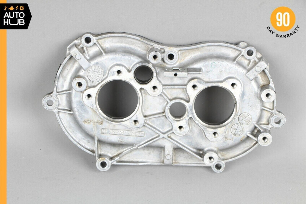 Mercedes W221 S400 E350 Front Left Side Engine Timing Chain Cover Plate OEM - photo 1
