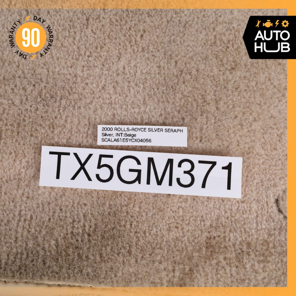 00-02 Rolls Royce Silver Seraph Front Right Floor Mat Carpet Cover OEM - photo 14