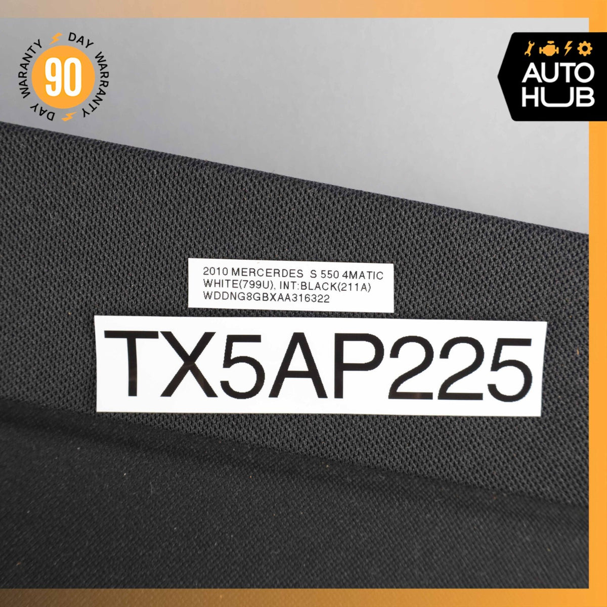 10-13 Mercedes W221 S550 Rear Window Sun Shade Screen Roller Blind w/ Trim OEM - photo 15