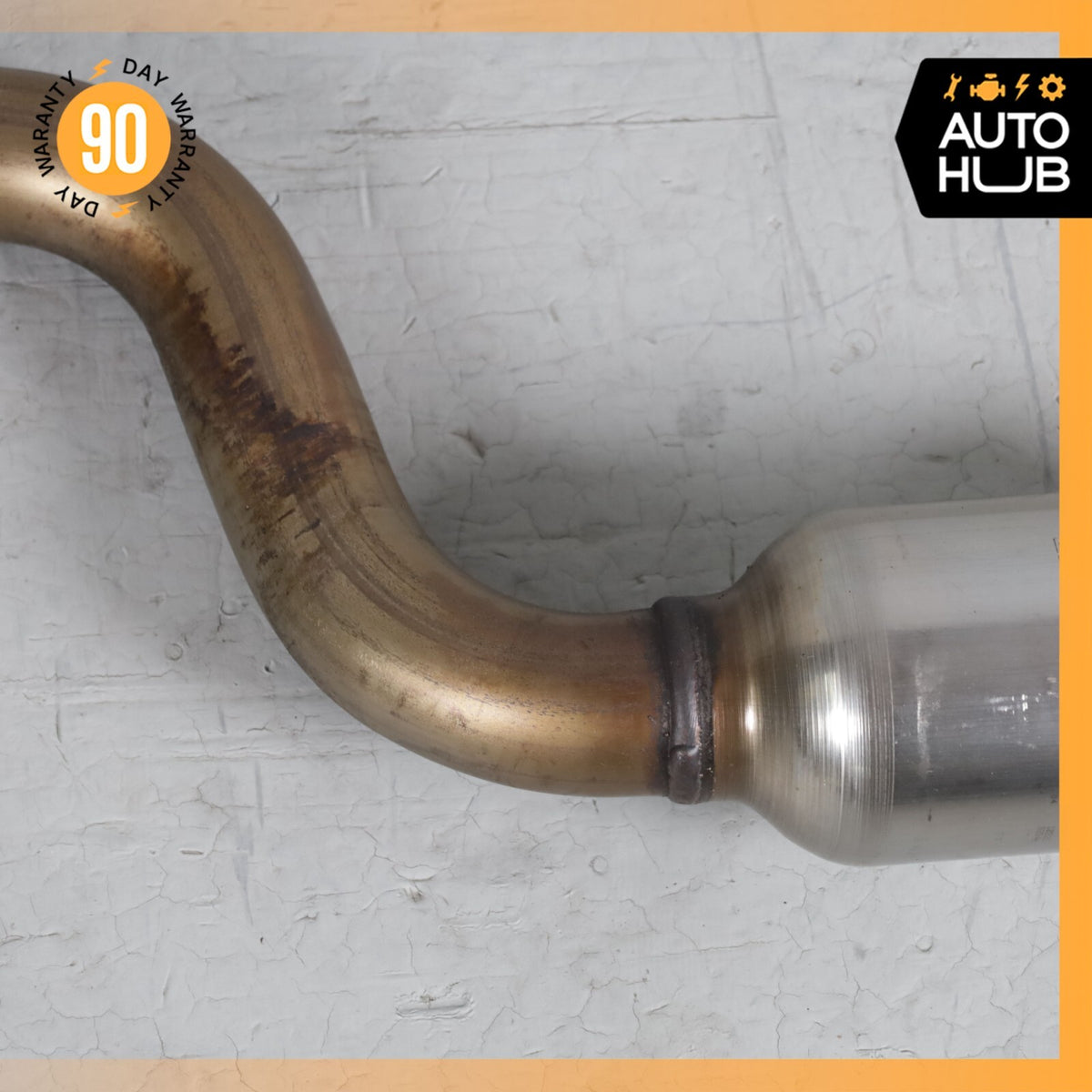 12-14 Mercedes W204 C250 M271 1.8L Center Medium Exhaust Pipe 2124910001 OEM 84k - photo 5