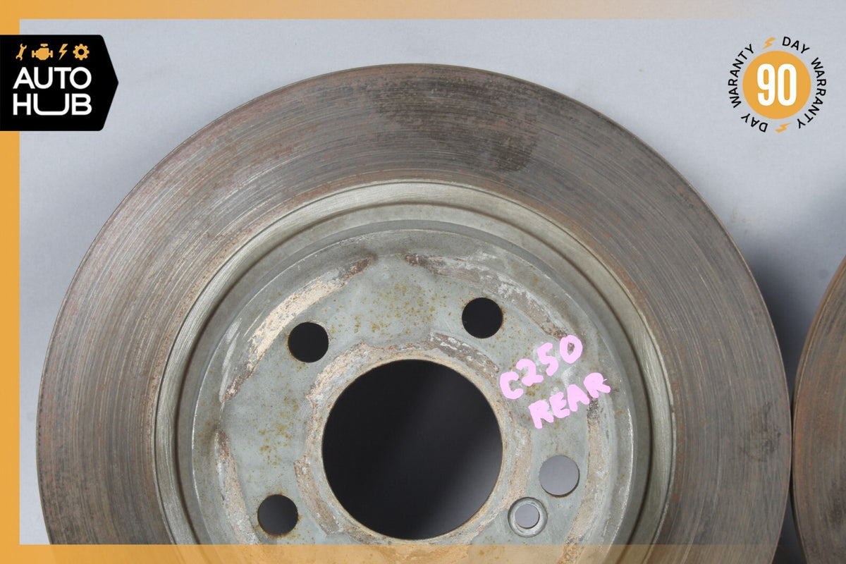 08-14 Mercedes W204 C250 C300 C350 Rear Brake Rotor Left and Right Set OEM - photo 4