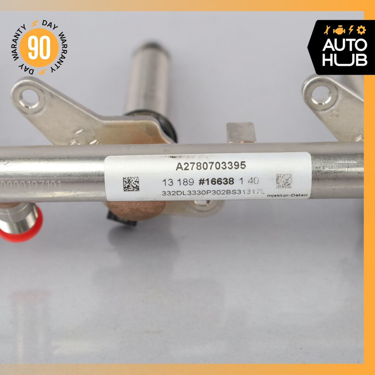 Mercedes W222 S550 CL550 Fuel Injection Rail Line w/ Injectors Left Side OEM - photo 13