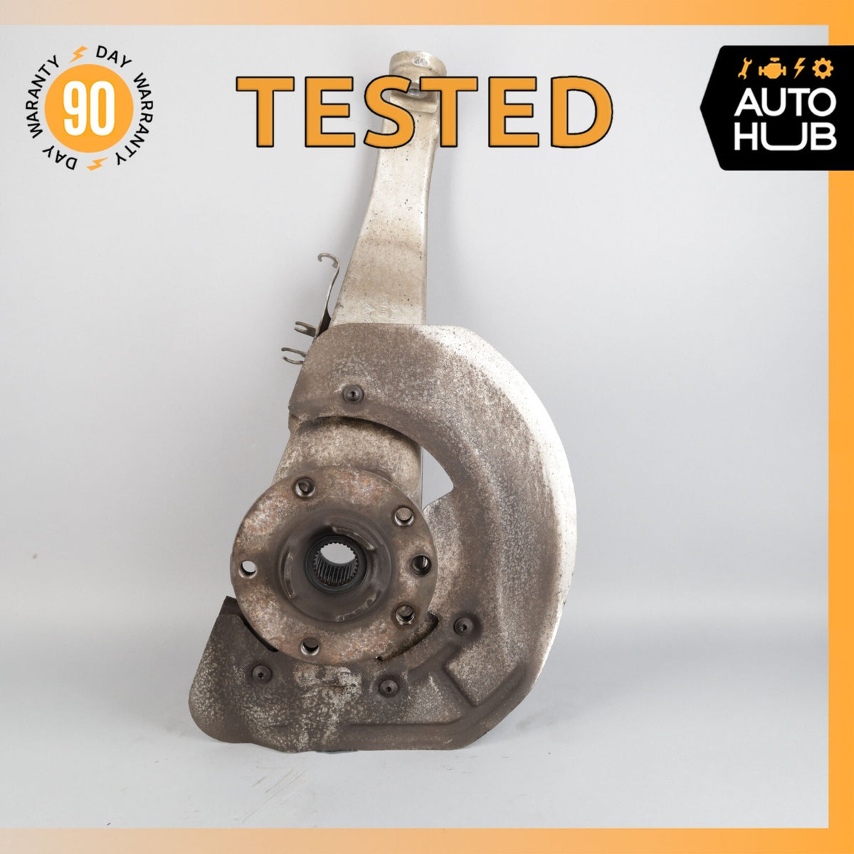 11-18 Porsche Cayenne 958 Front Left Driver Side Knuckle Spindle 7P0407245A OEM - photo 1