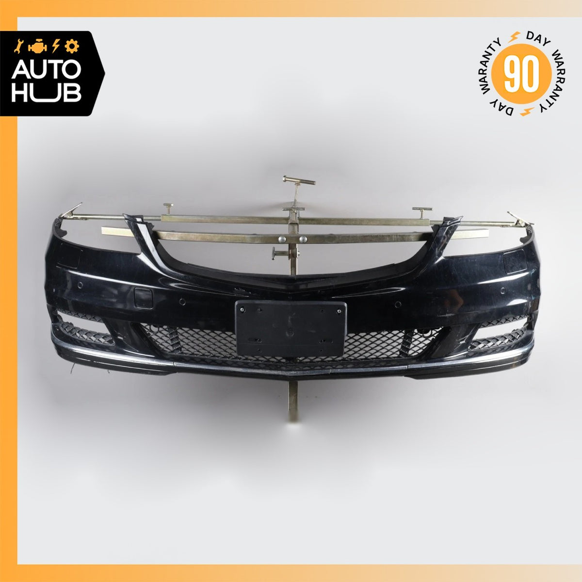 10-13 Mercedes W221 S400 S550 Base Front Bumper Cover Assembly Black OEM - photo 1