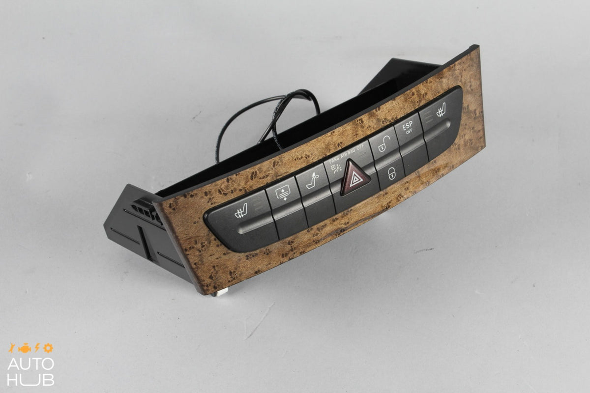 07-09 Mercedes W211 E350 E550 Hazard Control Door Lock Switch Panel 2116801714 - photo 2