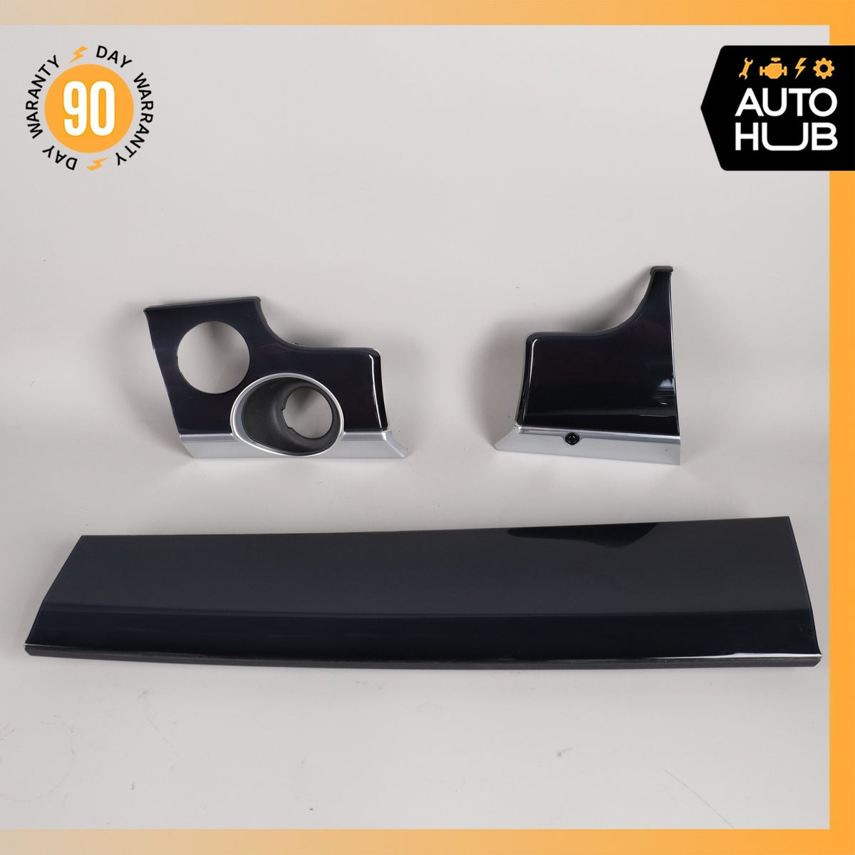 10-16 Porsche Panamera 970 Dashboard Cover Panel Trim Molding Set Piano Wood OEM - photo 1