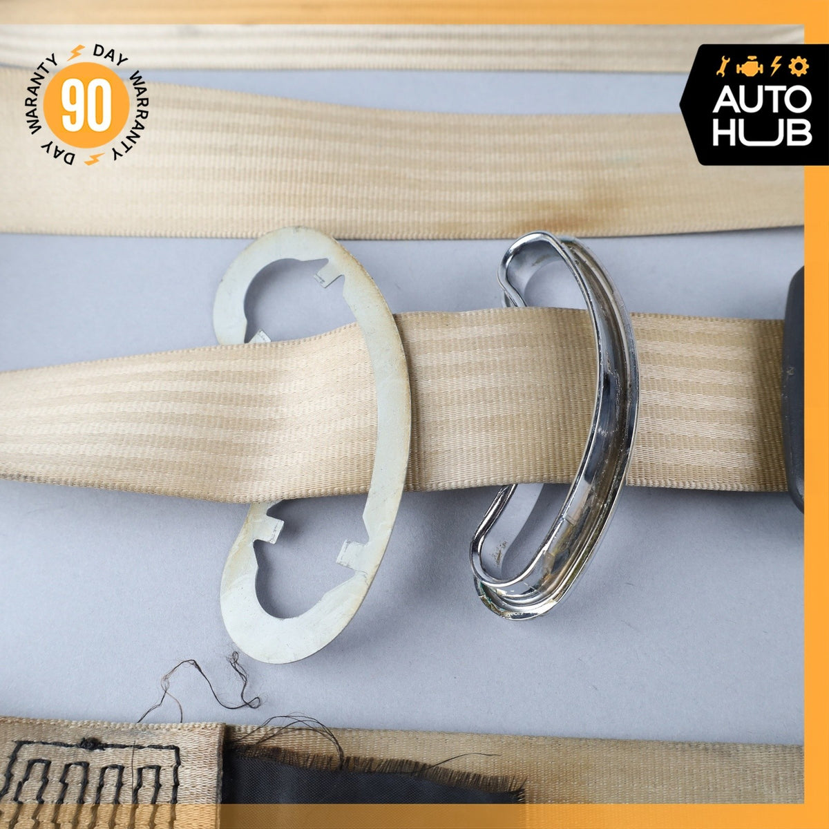 99-04 Bentley Arnage / RR Seraph Rear Right Side Seat Belt Retractor Beige OEM - photo 15