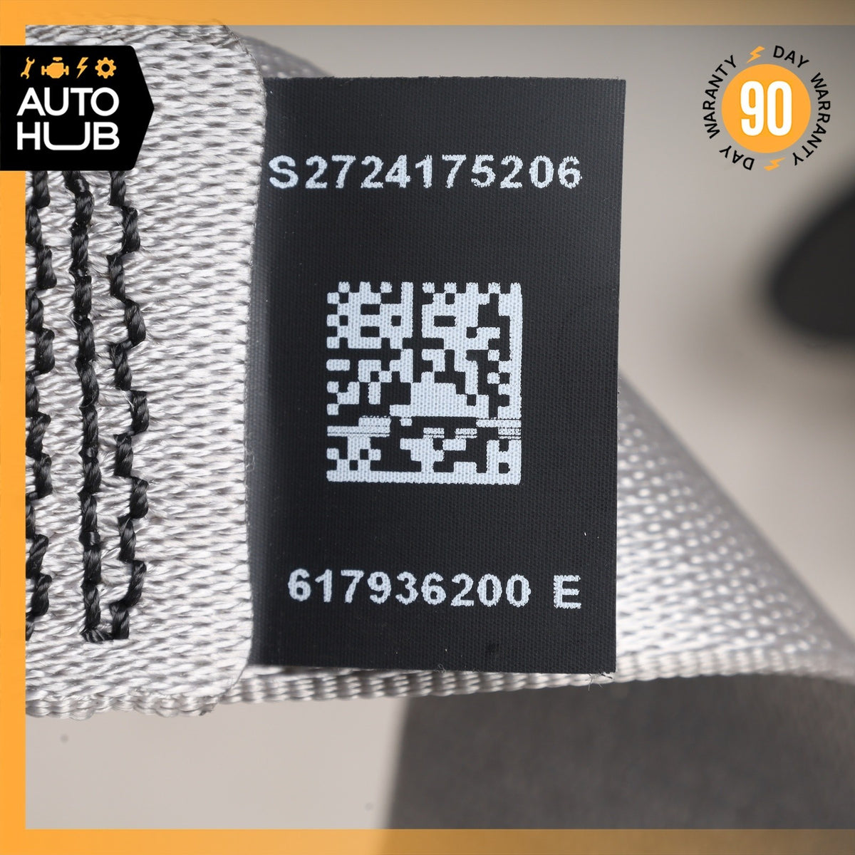 11-16 BMW F10 550i 528i 535i Front Right Seatbelt Seat Belt Gray 7241752 OEM - photo 4