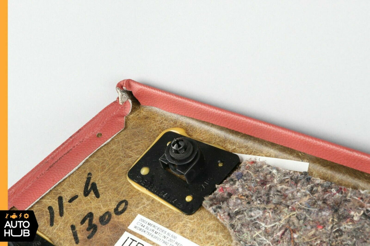03-06 Mercede R230 SL500 SL55 Rear Right Side Interior Trim Panel Red OEM - photo 8