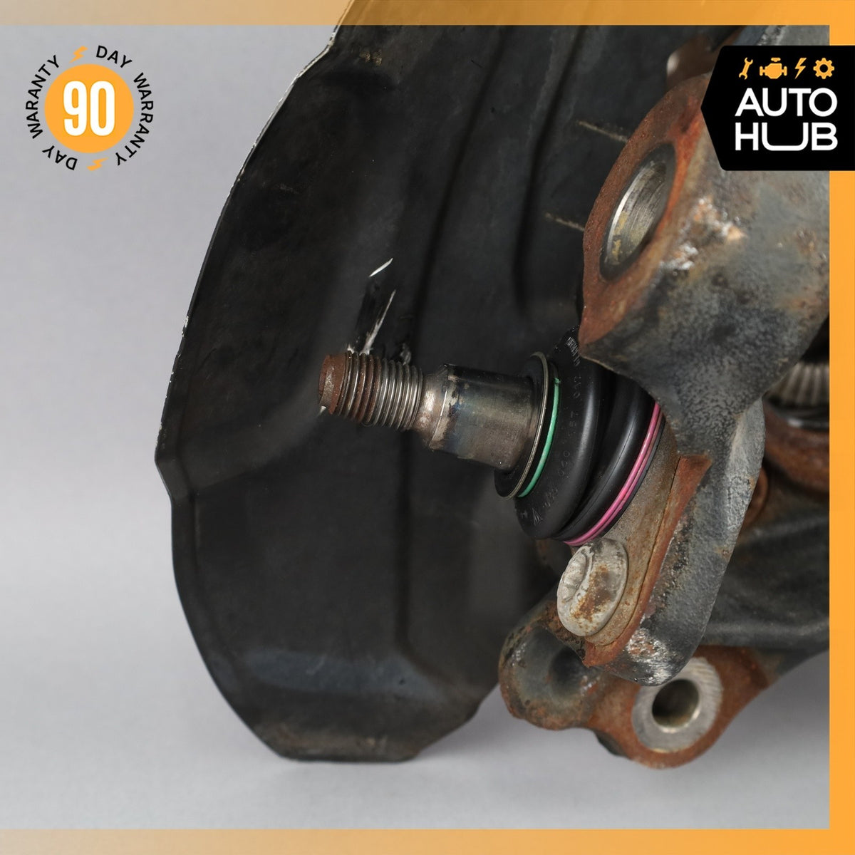 13-15 BMW E84 X1 AWD Front Right Side Spindle Knuckle Hub w/ Shield OEM 48k - photo 9