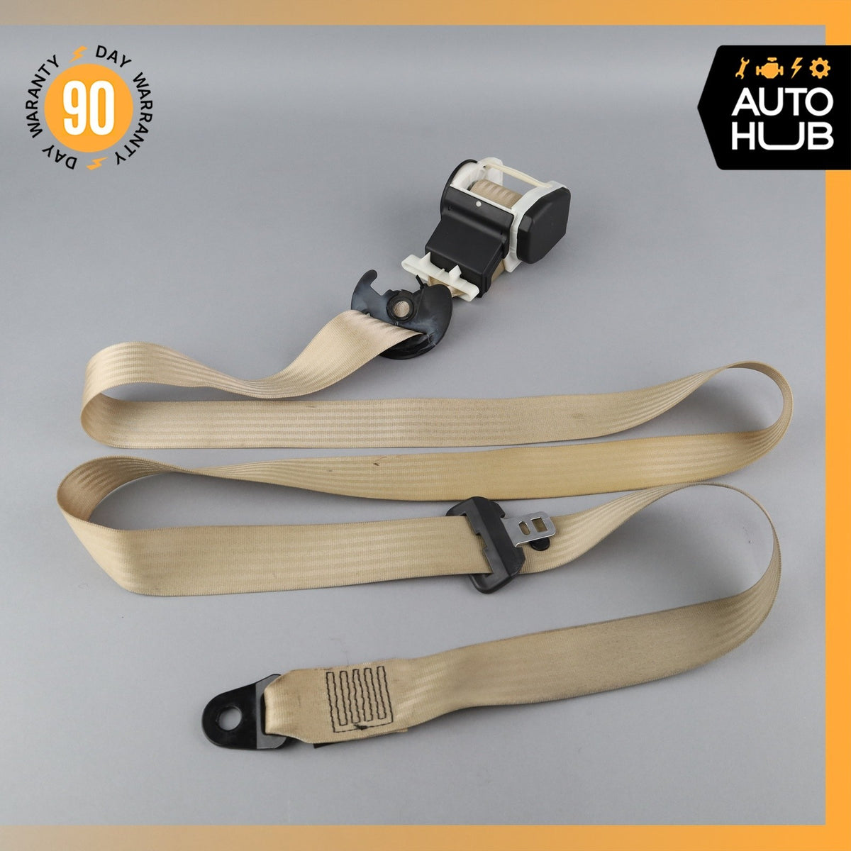 99-04 Bentley Arnage / RR Seraph Front Right Side Seat Belt Retractor Beige OEM - photo 1