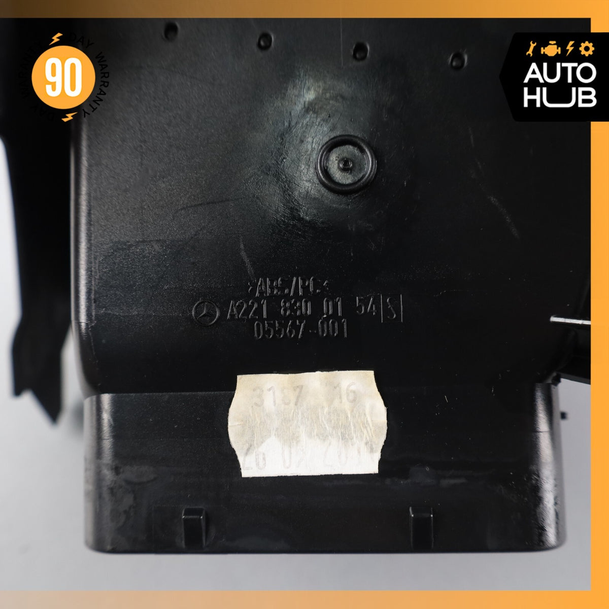 07-14 Mercedes W221 S400 CL550 Left Side Dashboard AC A/C Air Vent Black OEM - photo 12