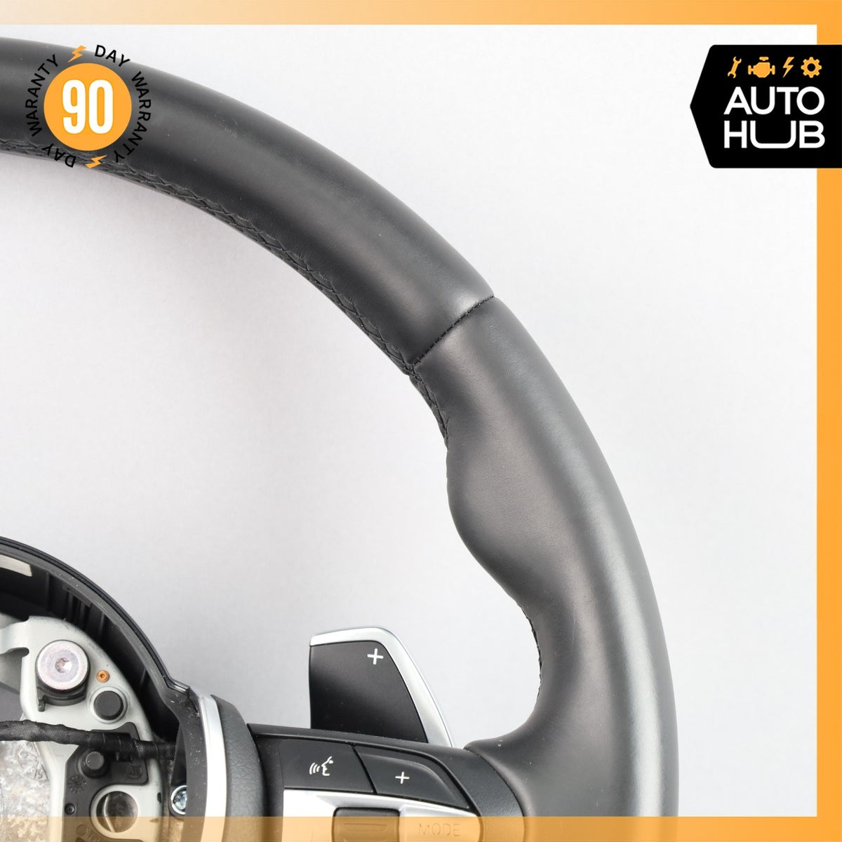 15-19 BMW F15 X5 X3 X6 M Sport Steering Wheel Leather Black OEM 69k - photo 4