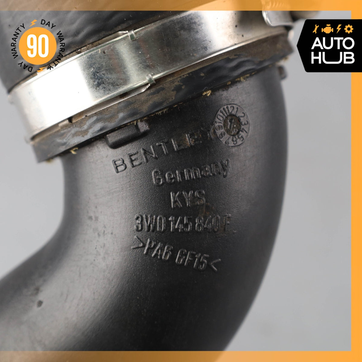 03-12 Bentley Continental Flying Spur 6.0L W12 Right Intercooler Hose Pipe OEM - photo 11