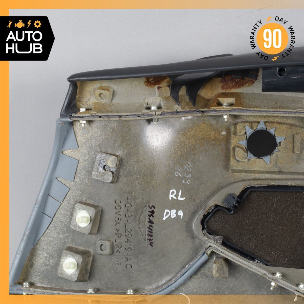 Aston Martin DB9 Volante Rear Left Side Interior Door Panel Blue OEM 34k - photo 15