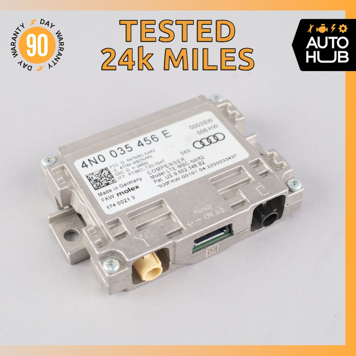 Audi B9 S5 Radio Communication Antenna Amplifier Control Module 4N0035456E OEM - photo 1