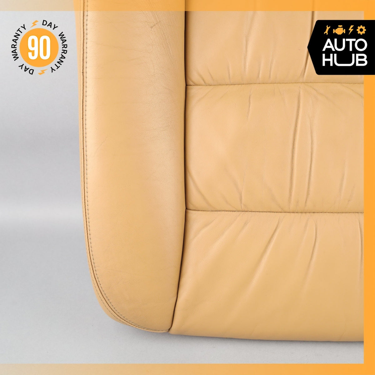 05-10 Porsche Cayenne 955 Front Right Side Seat Lower Cushion Leather Beige OEM - photo 5