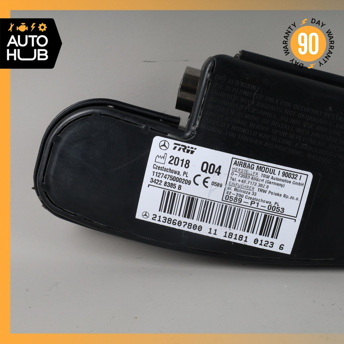 Mercedes W213 E300 E450 Front Right Passenger Side Seat Airbag SRS OEM - photo 2