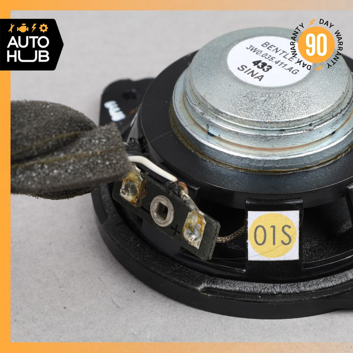 Bentley Flying Spur Rear Side Mid Range Sound Speaker OEM - photo 8