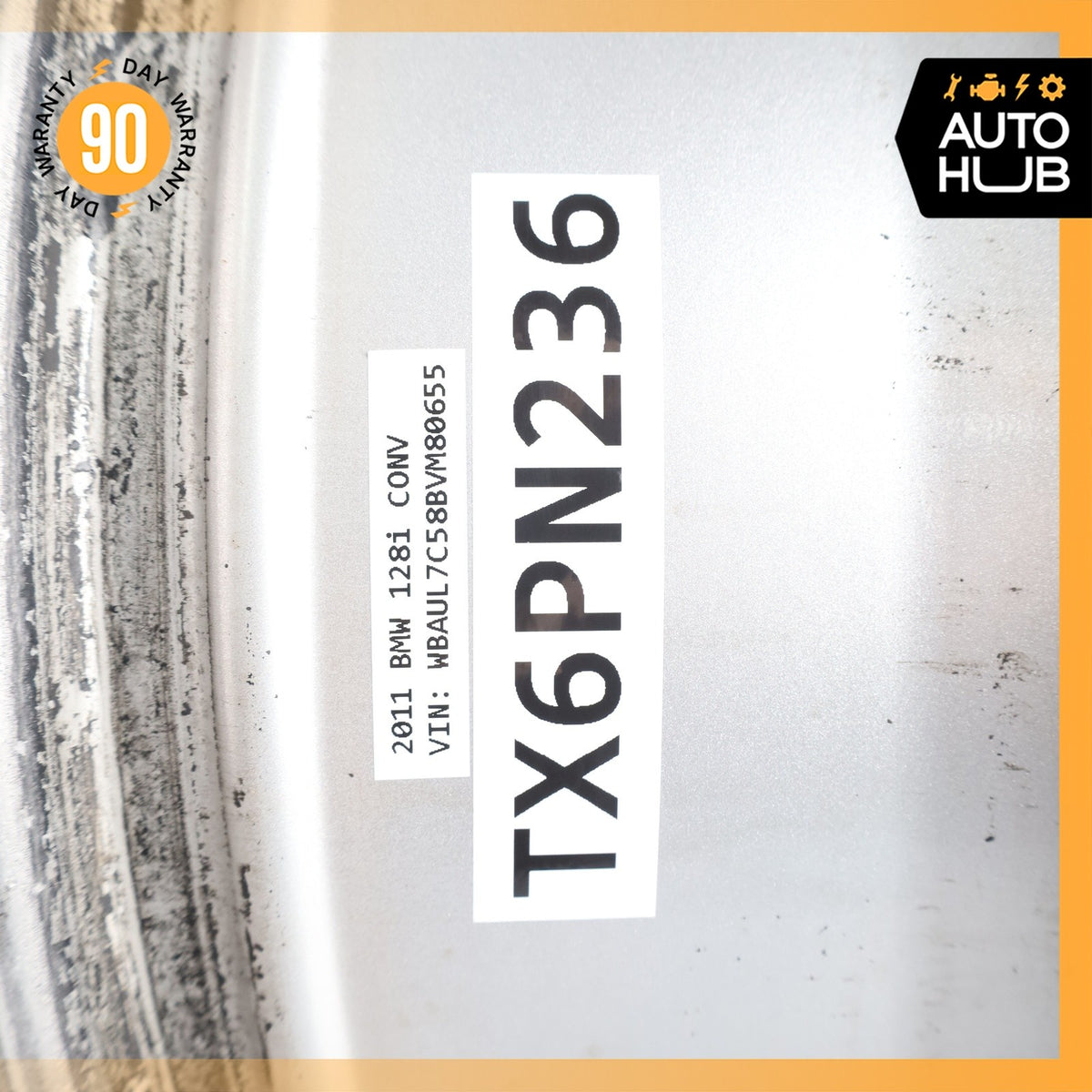 BMW E88 128i 135i 7 x 16 16" Style 360 Wheel Rim Silver 36116795207 OEM - photo 15