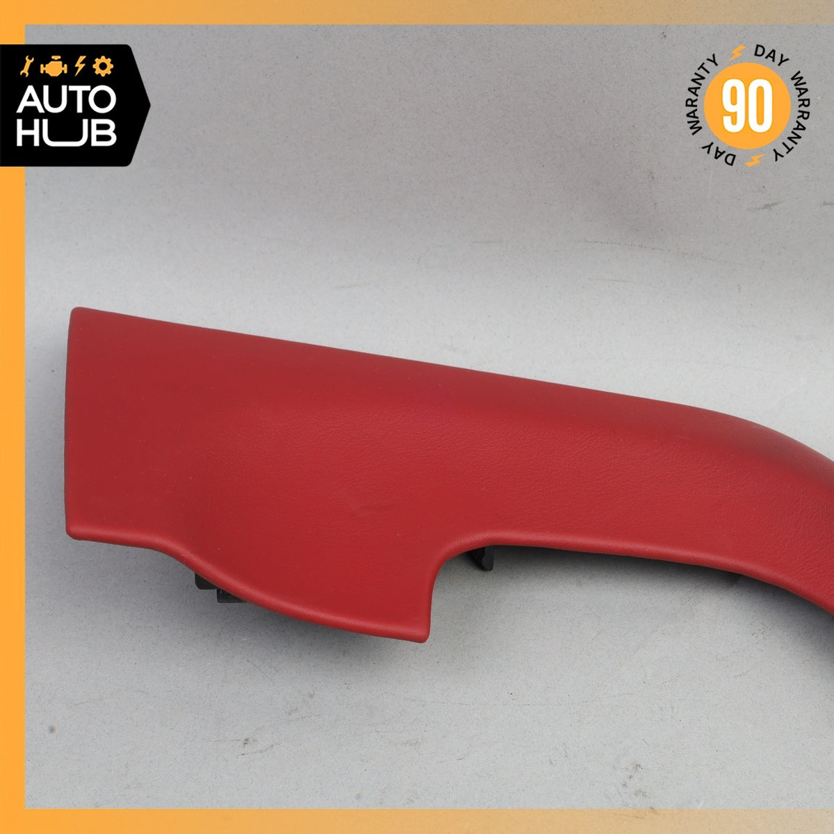 Porsche Macan 95B Center Console Molding Trim Cover Left Leather Red OEM - photo 6