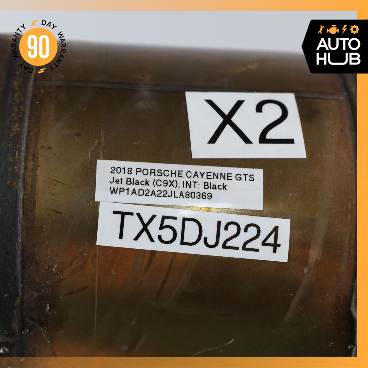 Porsche Cayenne 958 GTS S Front Engine Exhaust Downpipe Left & Right Set OEM 39k - photo 15