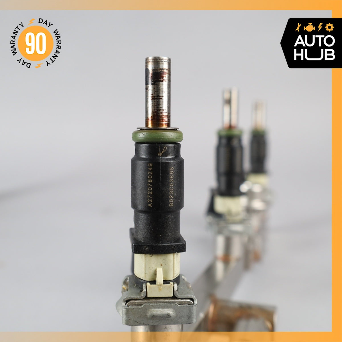 Mercedes W212 E350 R350 CLK350 S400 Fuel Injector Rail w/ Fuel Injectors OEM - photo 8
