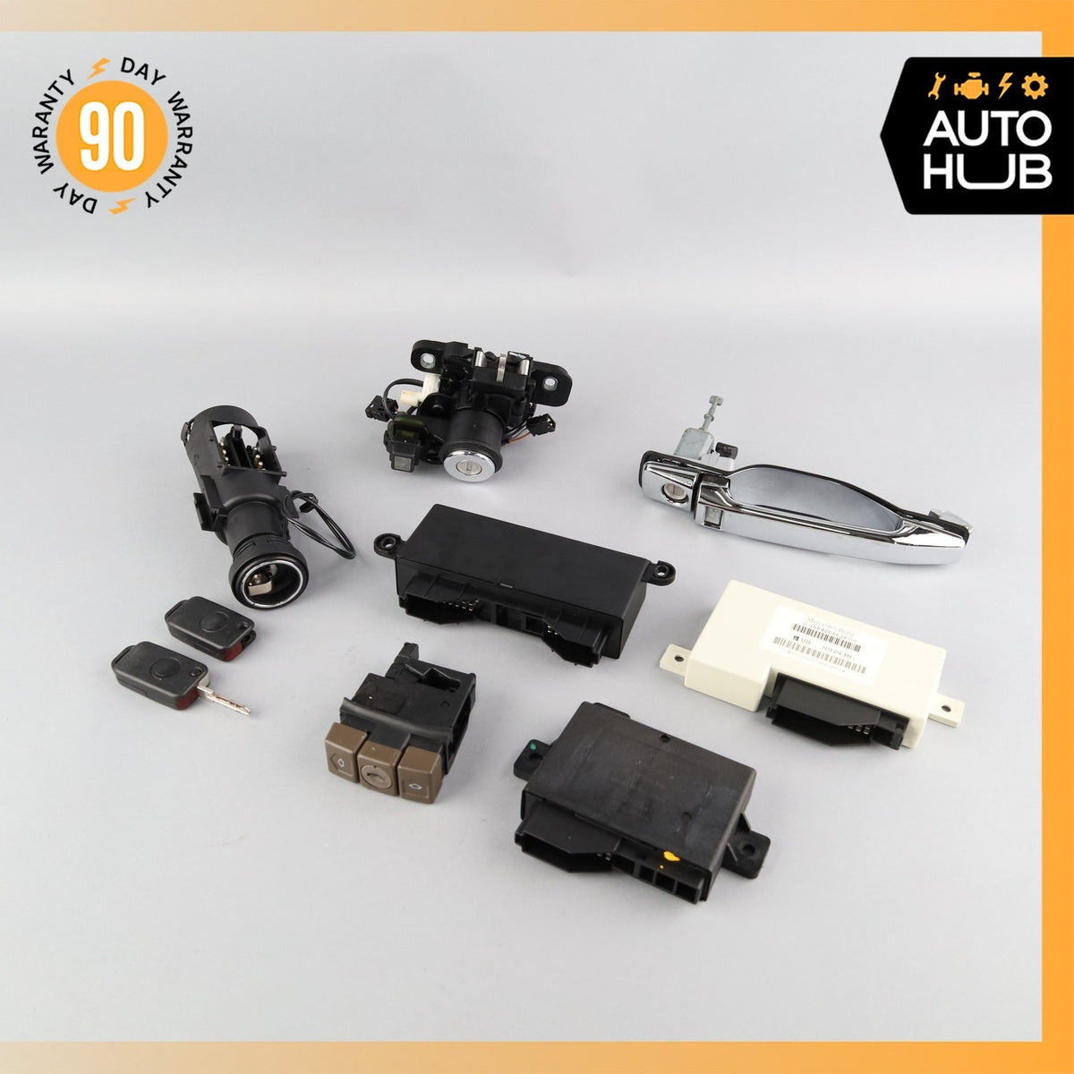 1997 Mercedes W140 CL600 S 500 Steering Ignition Switch Trunk Door Lock Set OEM - photo 2