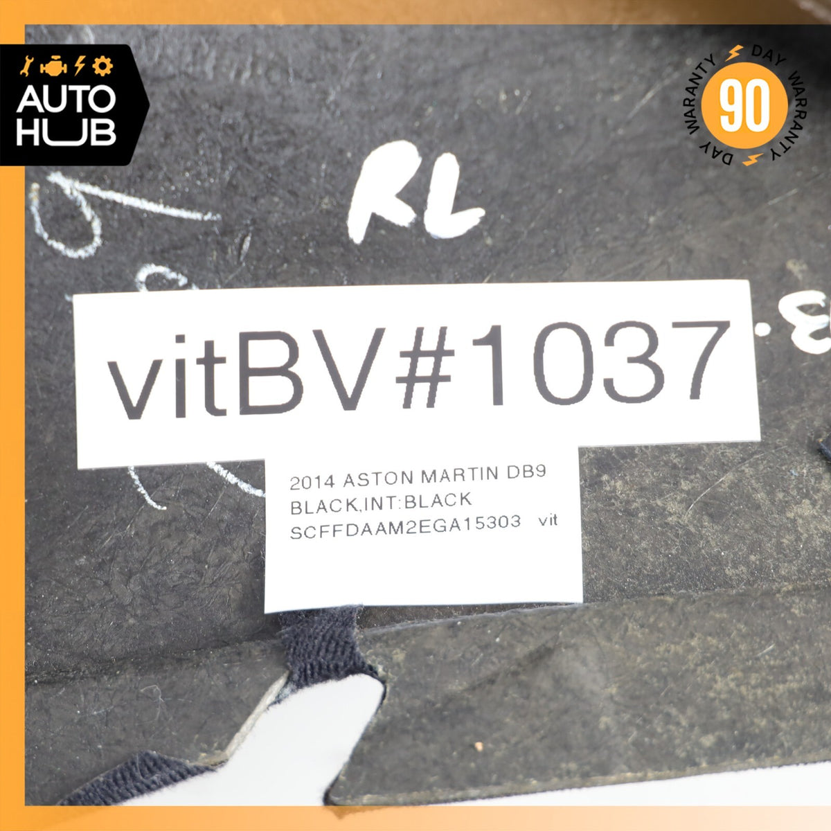 13-16 Aston Martin DB9 Coupe Rear Left Interior Quarter Upper Panel Trim OEM 35k - photo 24